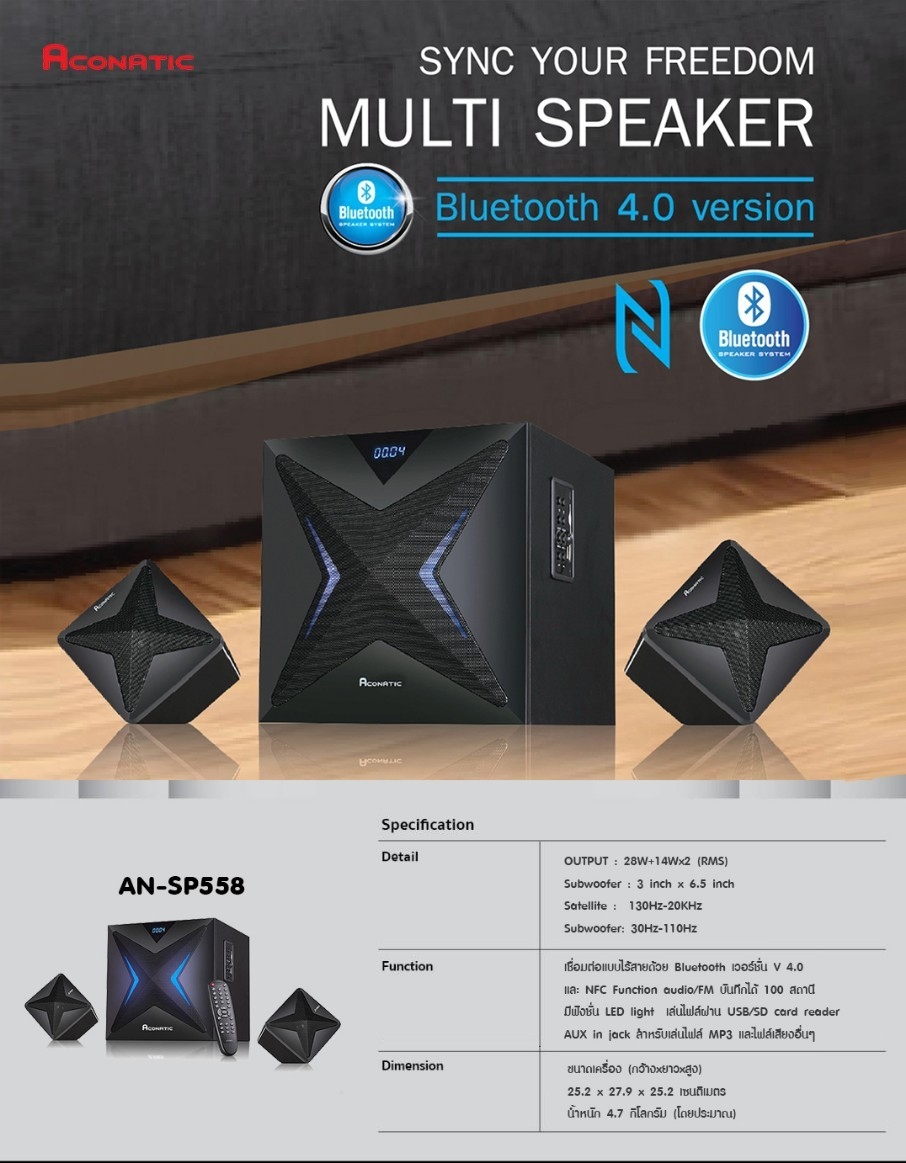 Speaker 2.1CH model AN-SP558