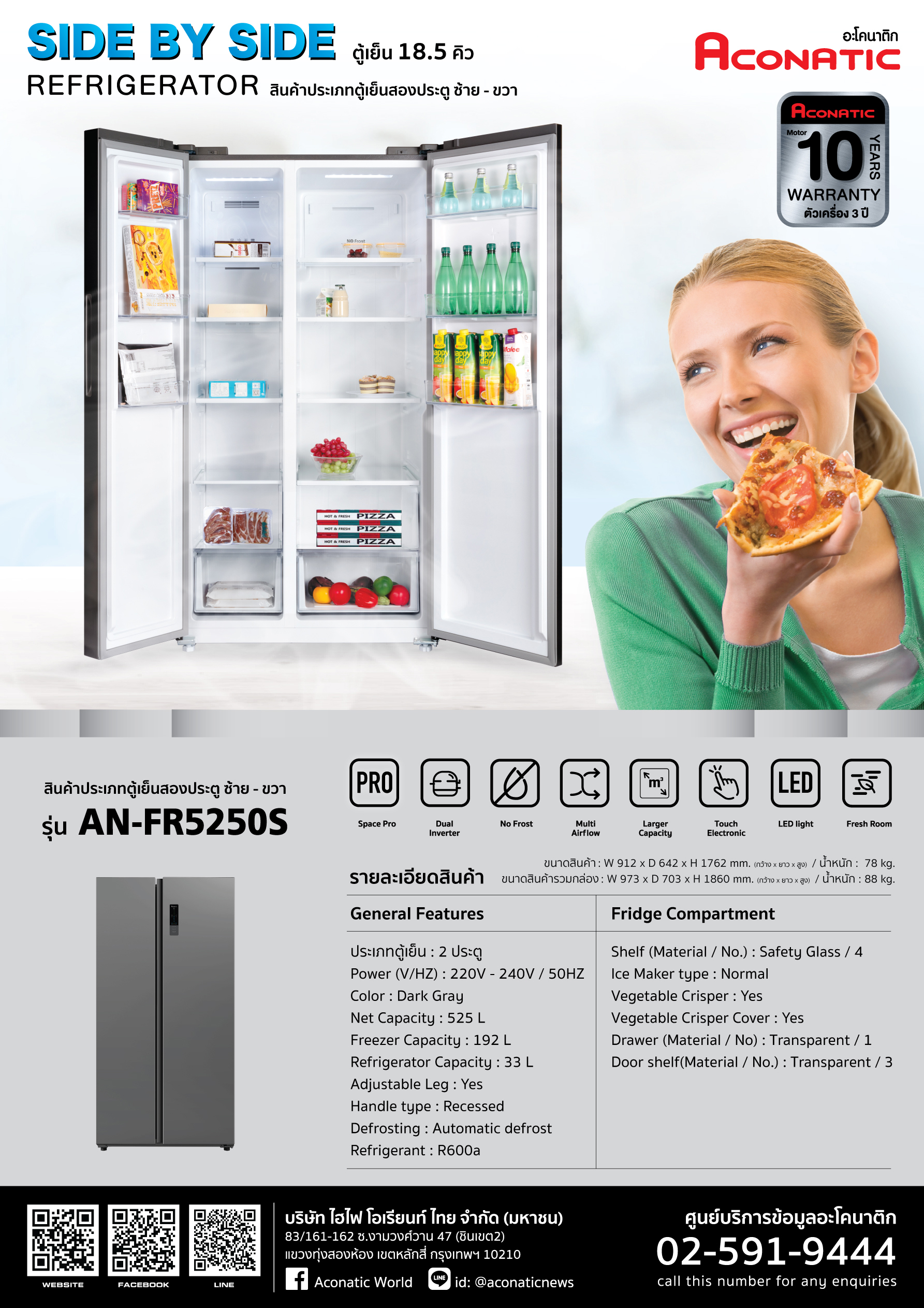 SIDE BY SIDE Model AN-FR5250S