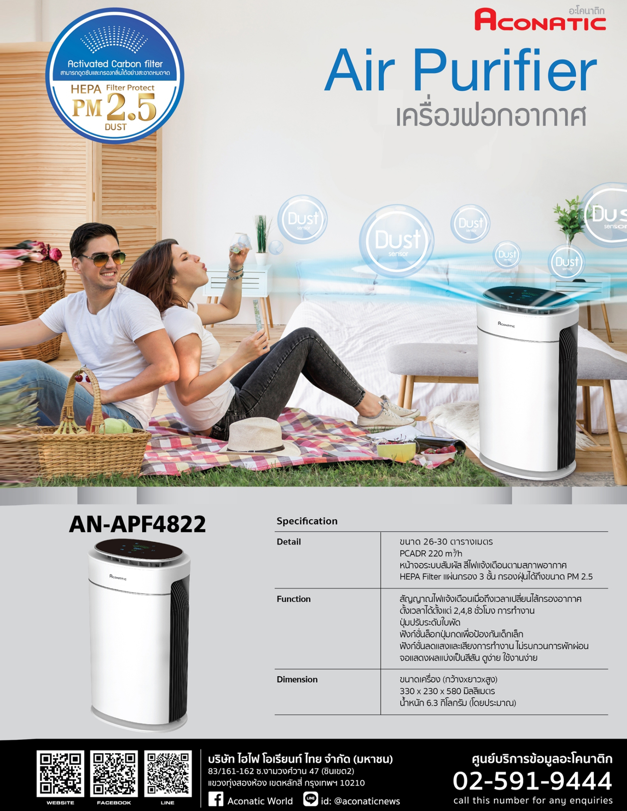 Air Purifier model AN-APF4822