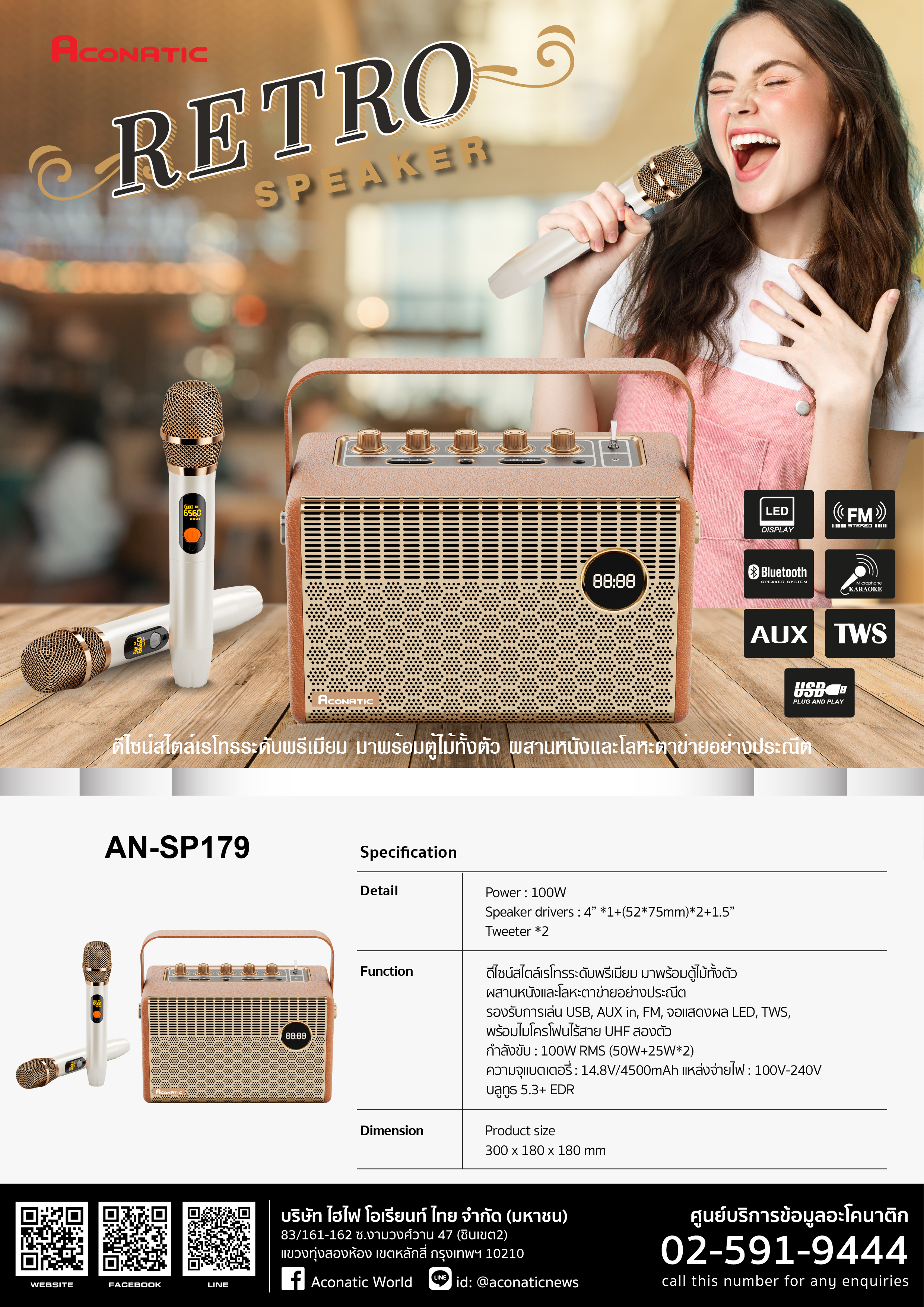 Retro Speaker model AN-SP179